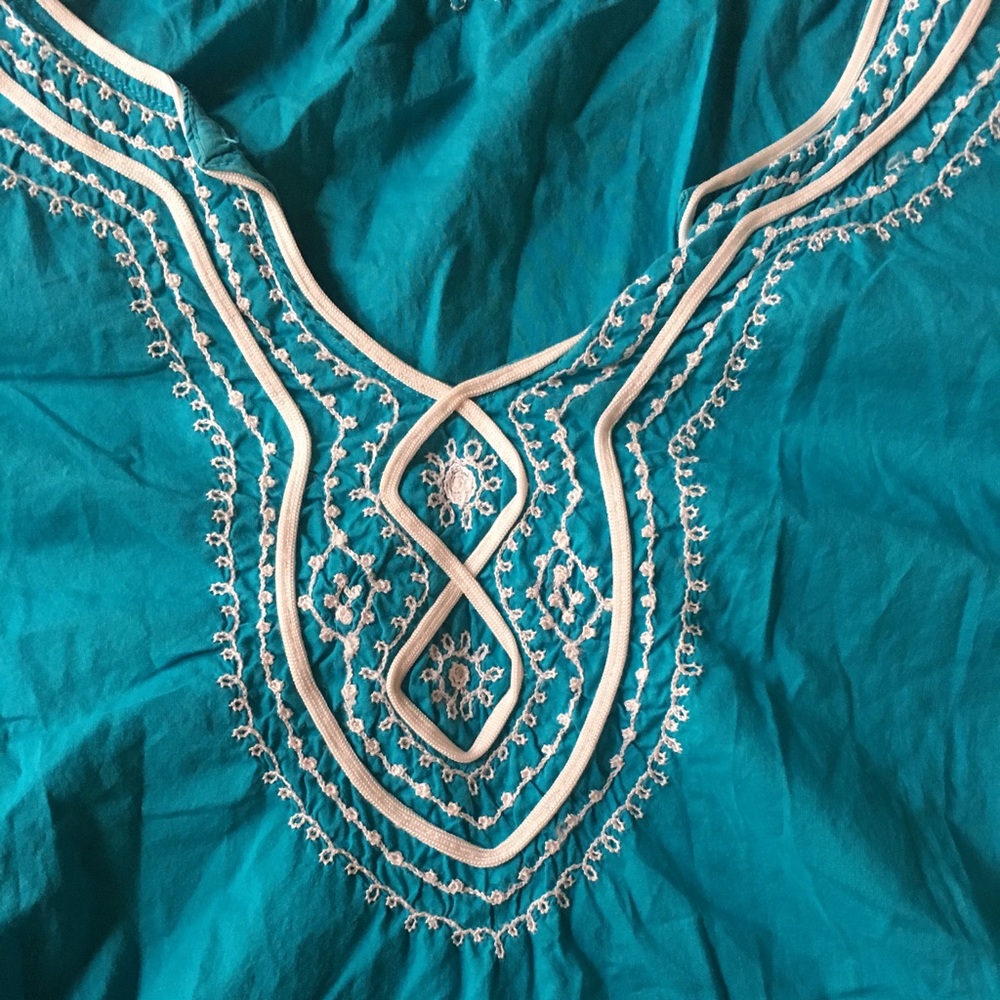 Style & Co Turquoise Blue Blouse. Size 2X